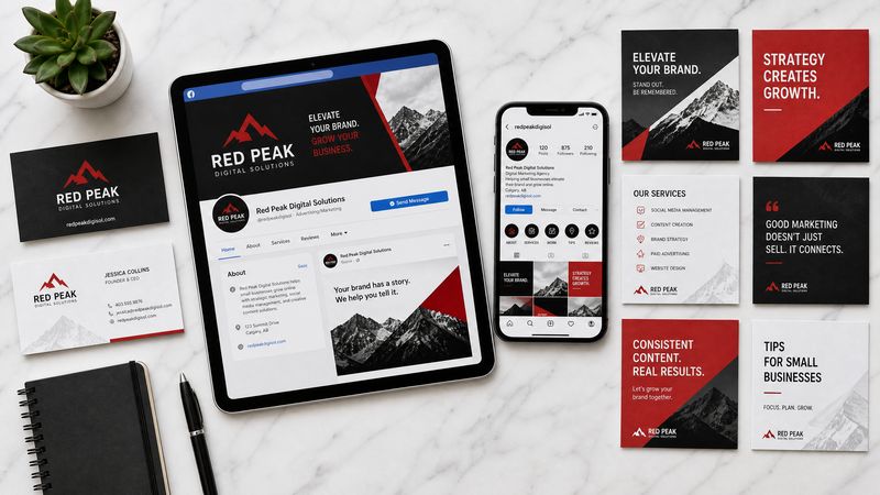 Social media kit mockup